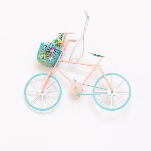 LC Lauren Conrad Pink Bike Christmas Ornament