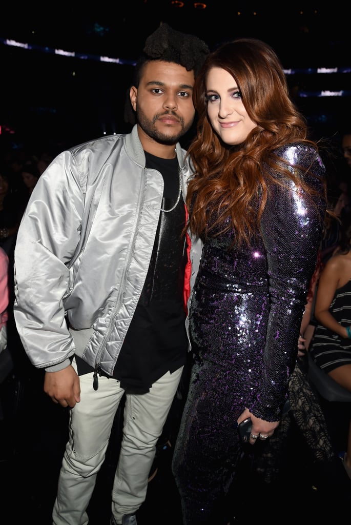 Pictured: The Weeknd and Meghan Trainor