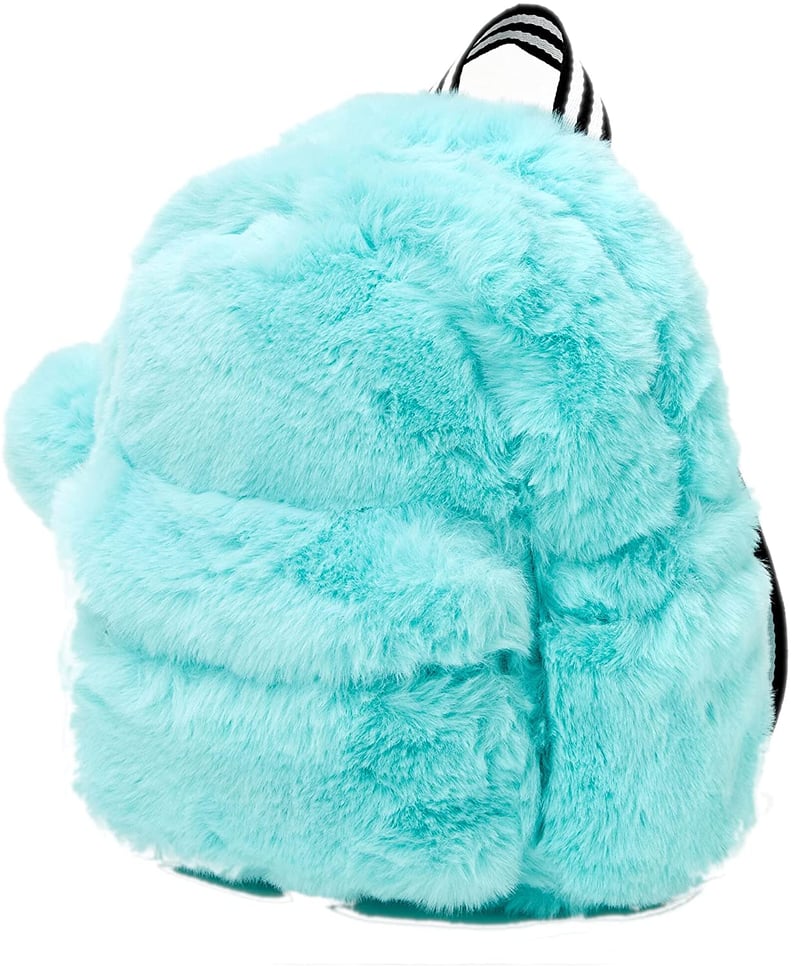 A Cute Backpack: Claire's Furry Mini Backpack - Mint
