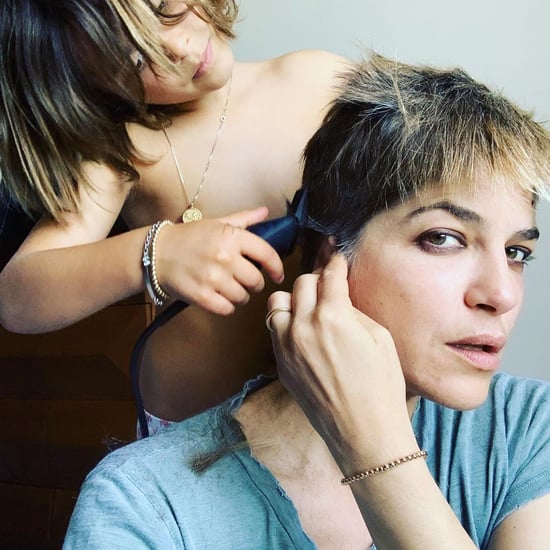 Selma Blair Shaves Head With Her Son Arthur June 2019