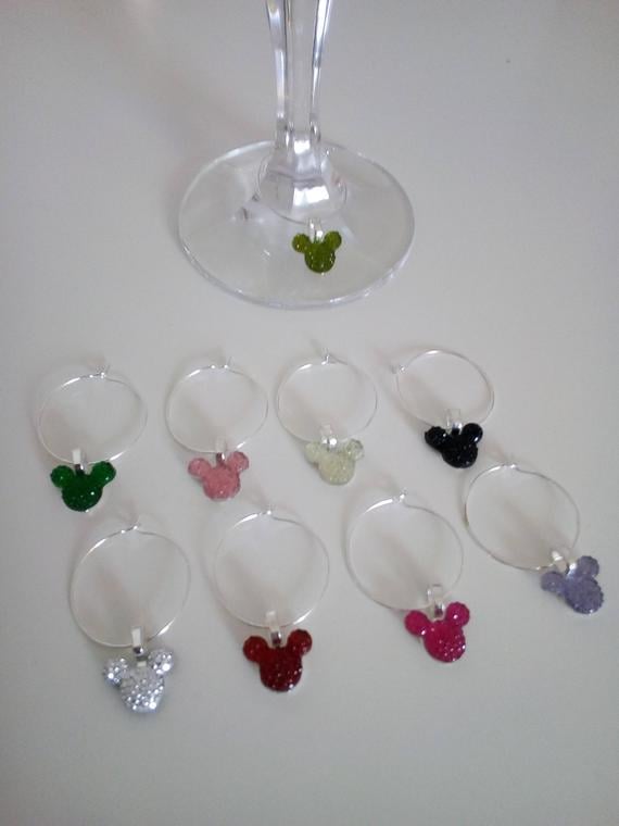 Disney Inspired Mouse Ears Wine Charms
