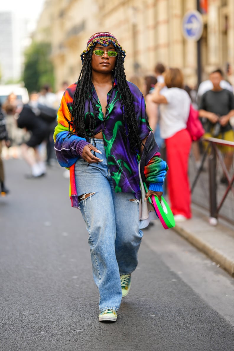 Get Festival Ready in a Printed Shirt and Bucket Hat