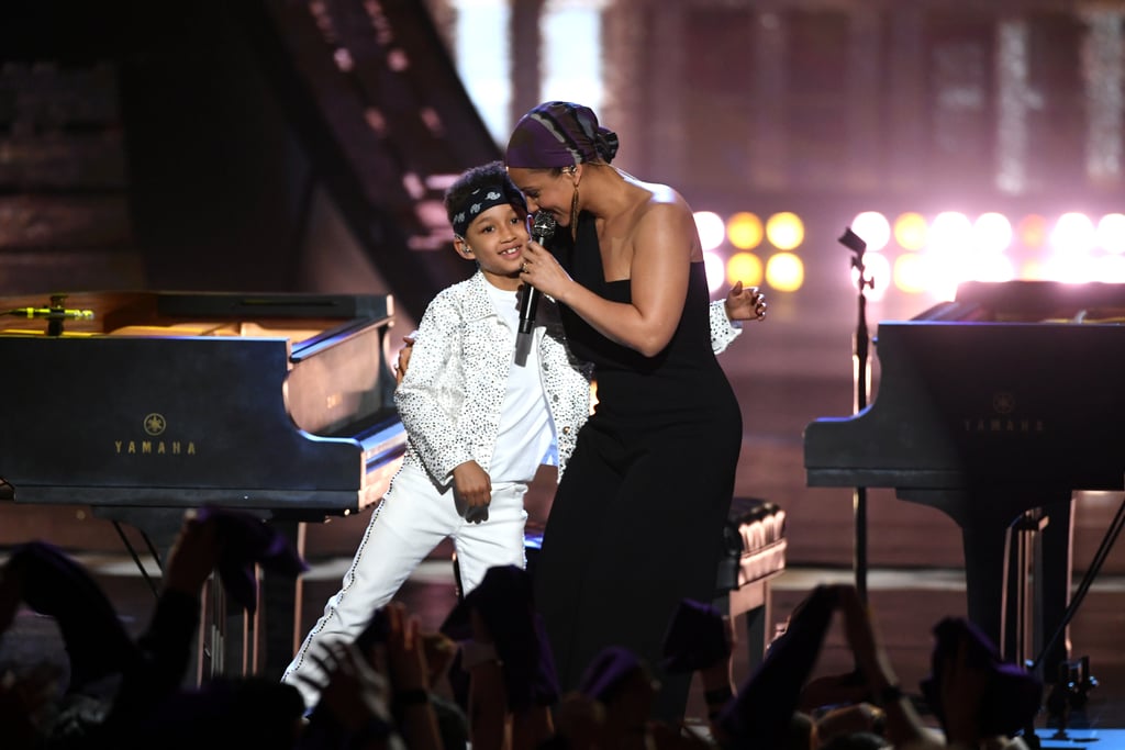 Alicia Keys With Her Sons at 2019 iHeartRadio Music Awards