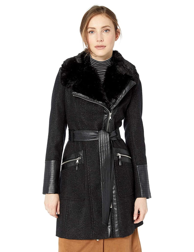 Via Spiga Women's Asymetrical Novelty Wool Coat 