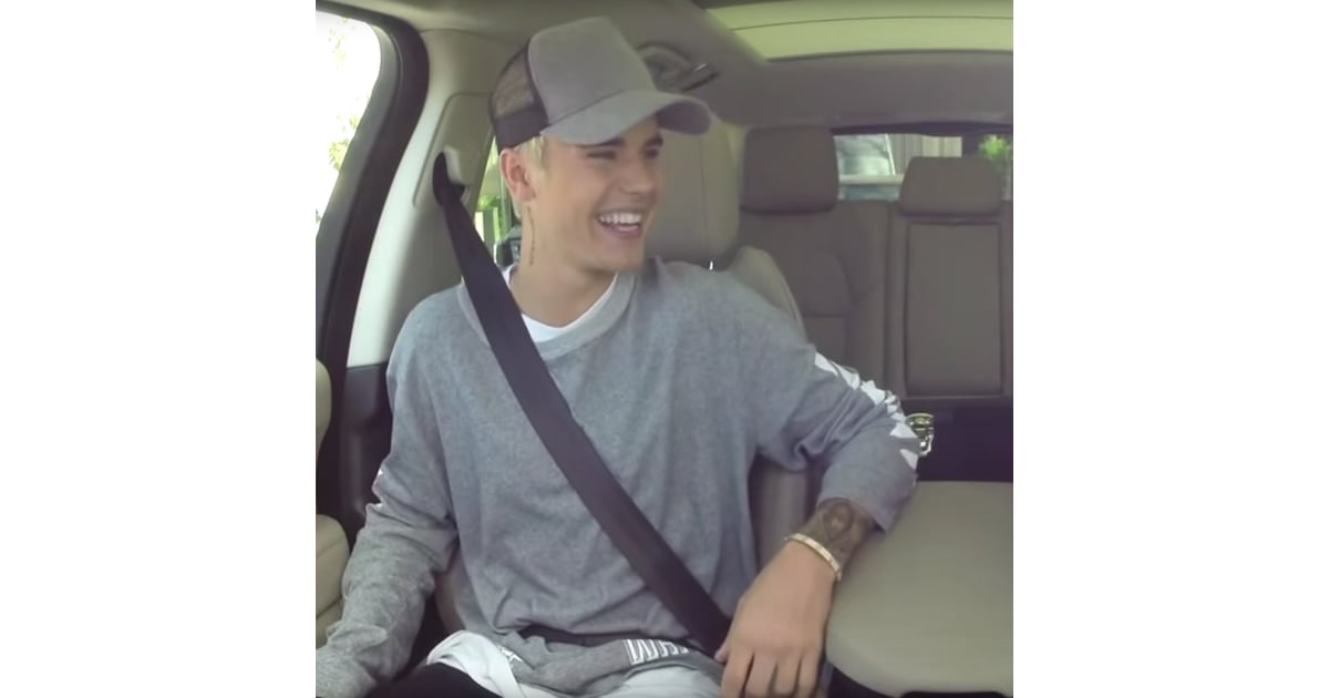 Justin Bieber Second Carpool Karaoke With James Corden 2015 Popsugar Celebrity