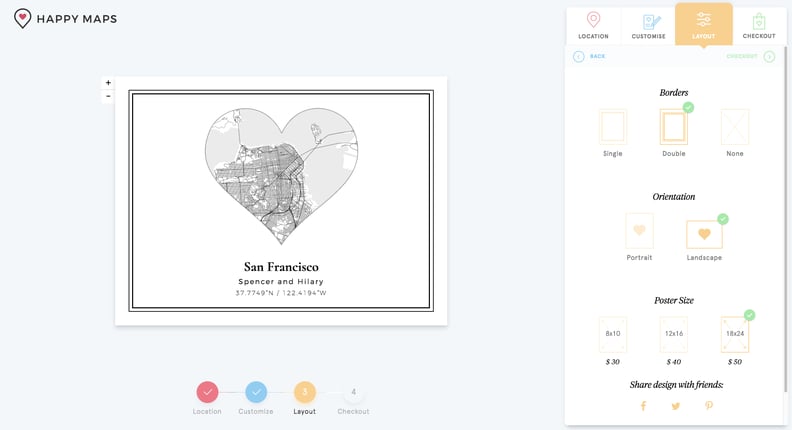 Choose Your Layout and Size