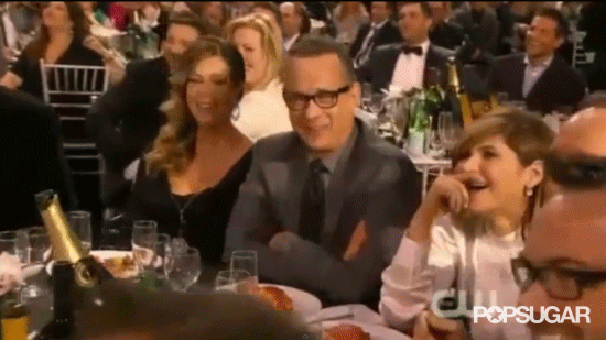 Or when David O. Russell repeatedly thanked him at the Critics' Choice Awards. We don't get it either, Tom!