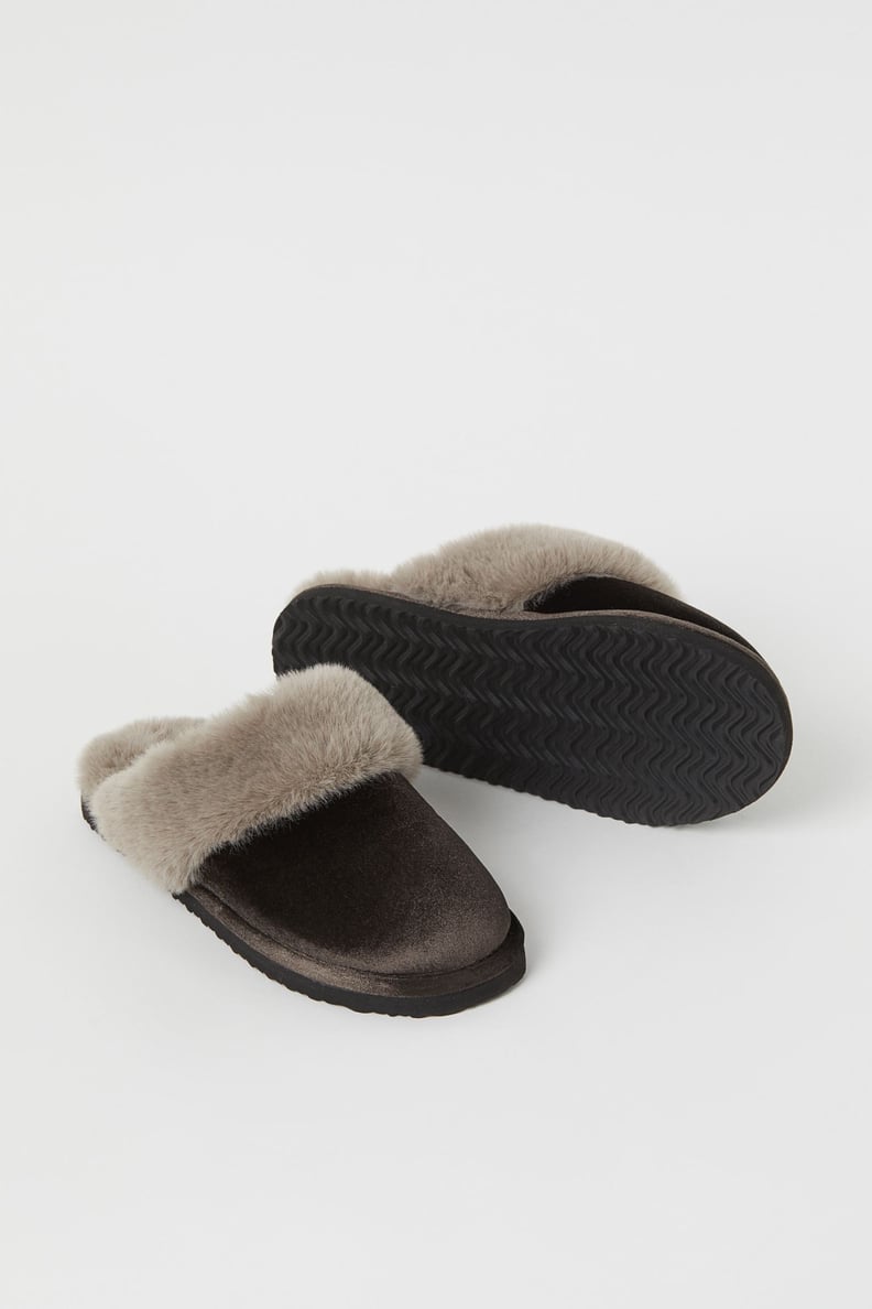 Warm-Lined Indoor Slippers