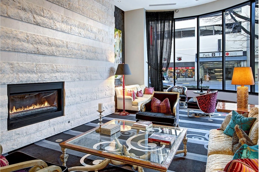 Guests can wait for you on the cozy main floor.