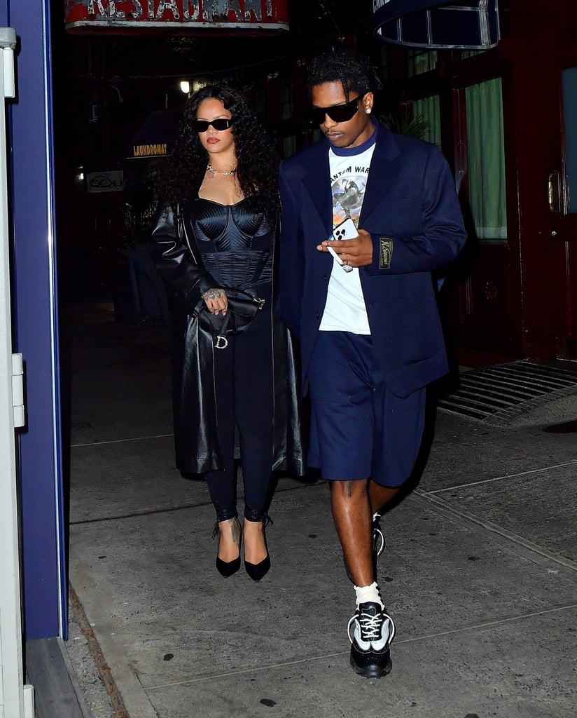 蕾哈娜和美元美联社岩石前往晚餐在纽约市