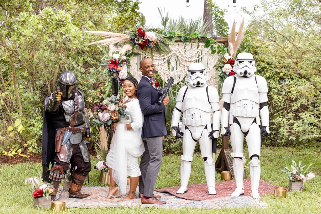 A Backyard Star Wars Mandalorian Wedding Popsugar Love And Sex 