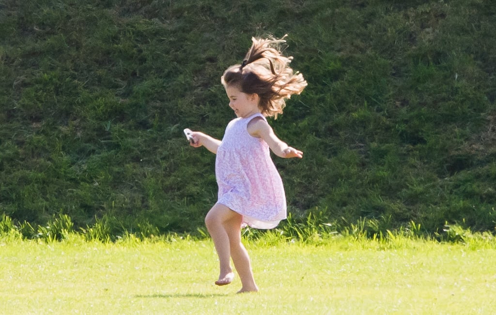 Princess Charlotte Having Fun at Polo Match June 2018