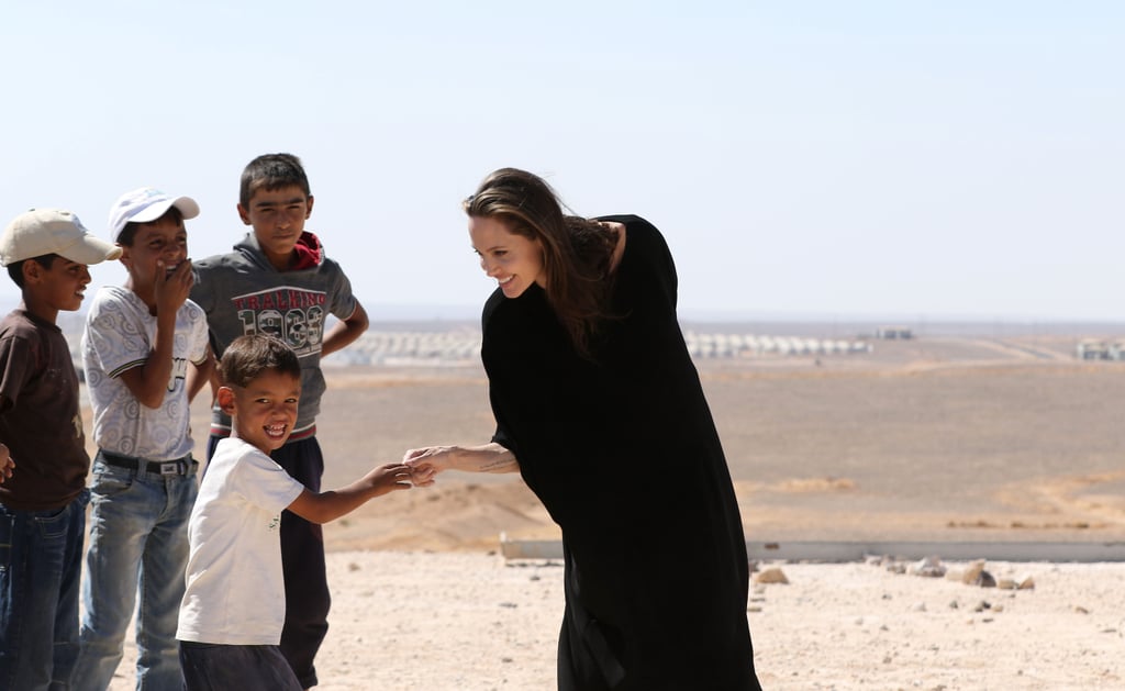 Angelina Jolie Visits a Refugee Camp in Jordan 2016