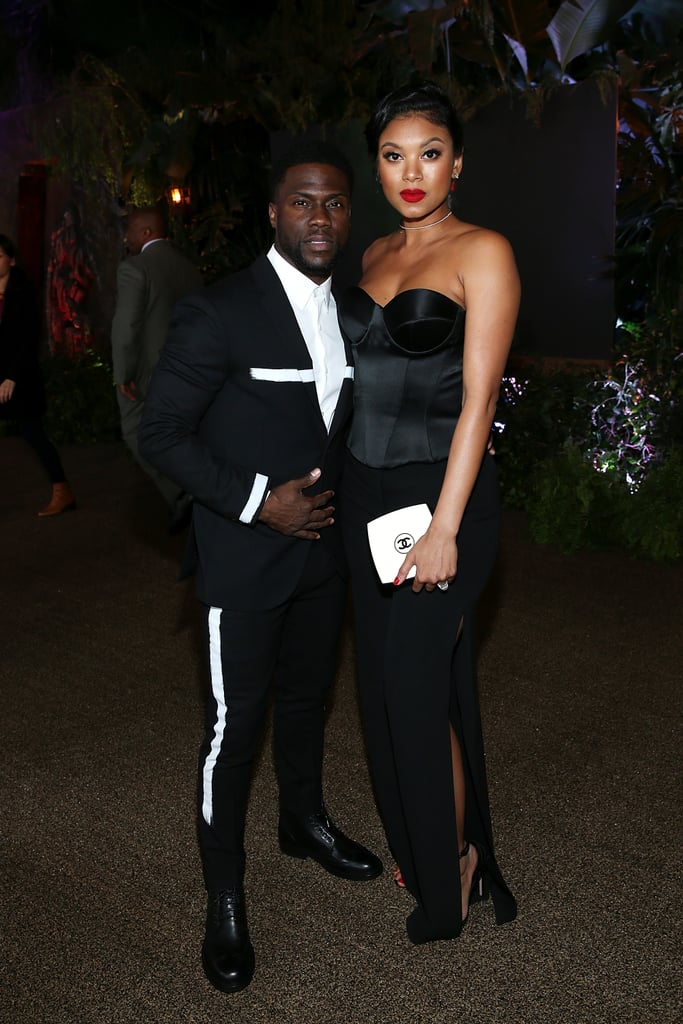 Kevin Hart and Eniko Parrish at Jumanji Premiere 2017