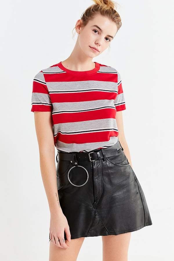 Truly Madly Deeply Striped Crew-Neck Tee