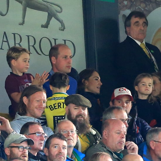 William, Kate, George, and Charlotte at Football Game Pictures