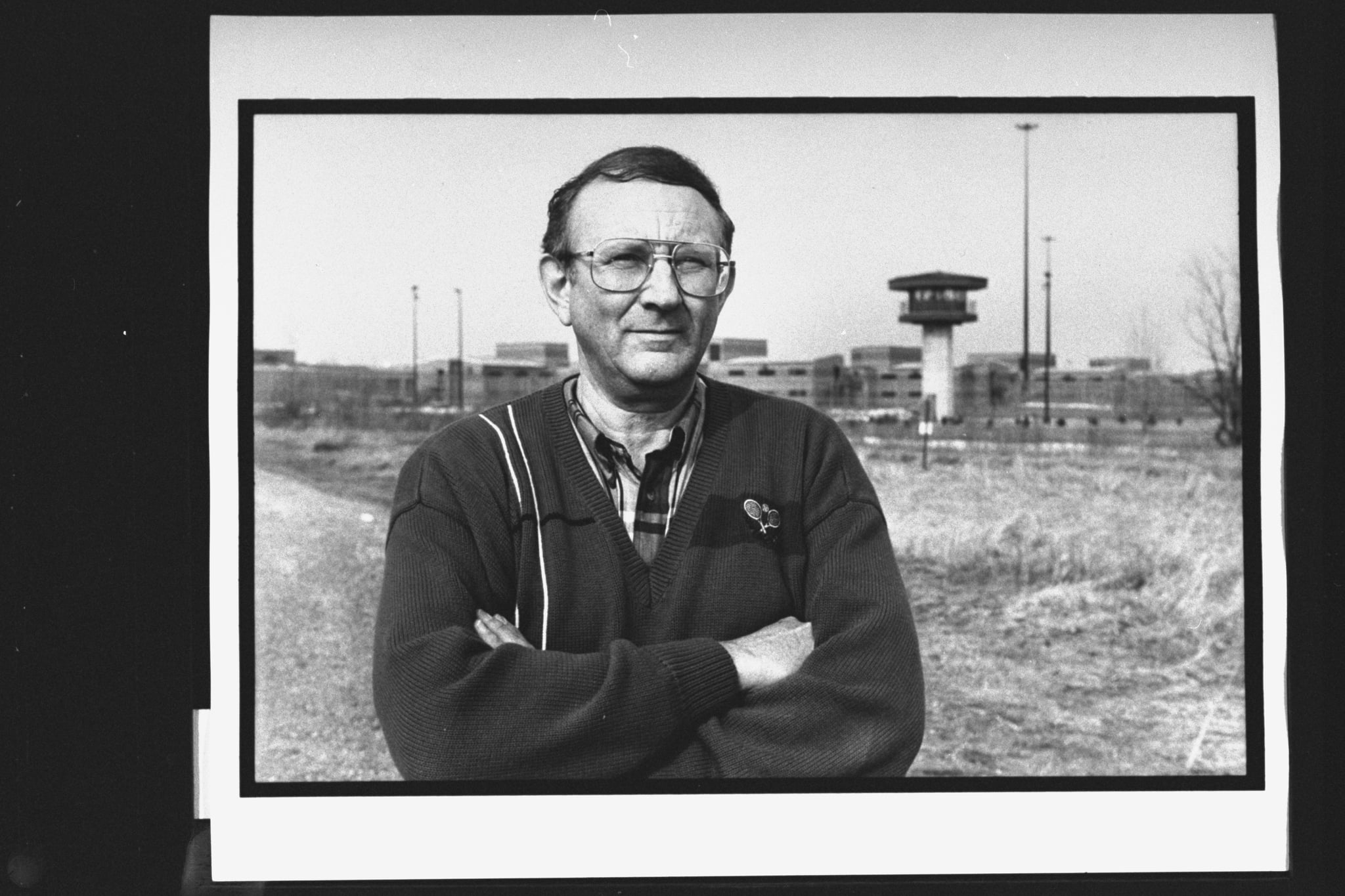 Research chemist/author Lionel Dahmer, father of confessed serial killer Jeffrey Dahmer, standing outside of Columbia Correctional Institute where his son is imprisoned.    (Photo by Steve Kagan/Getty Images)