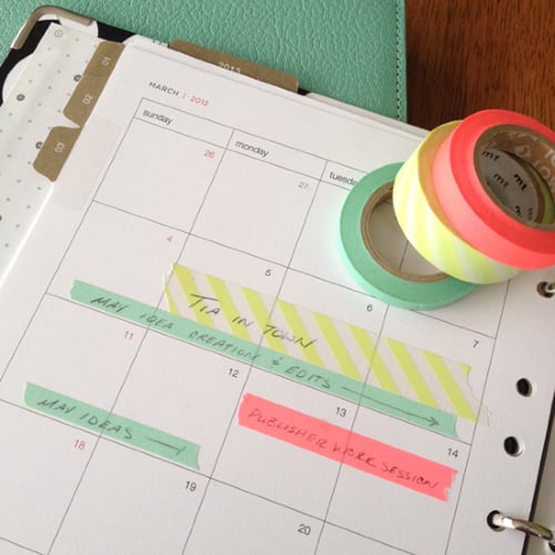 Washi Tape Calendar
