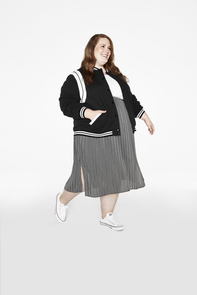 We like to think of this as the grown-up version of your school uniform — except uniform skirts were never this cute. Throw on our varsity-style bomber for the perfect casual combo that's more pulled together than your basic jeans.