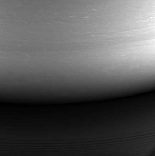 The last image Cassini took.