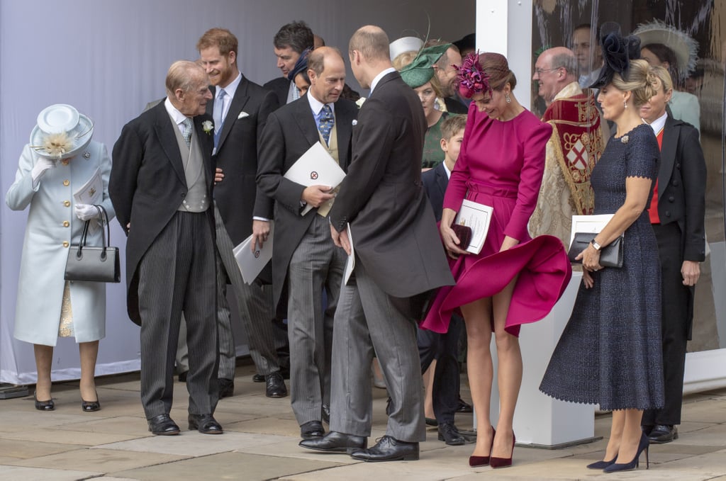 Wind at Princess Eugenie's Wedding Pictures Oct. 2018