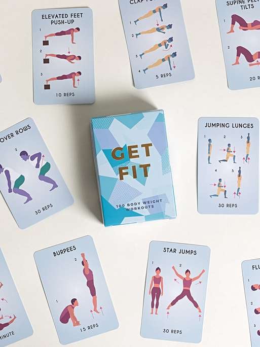 Oliver Bonas Get Fit Workout Cards