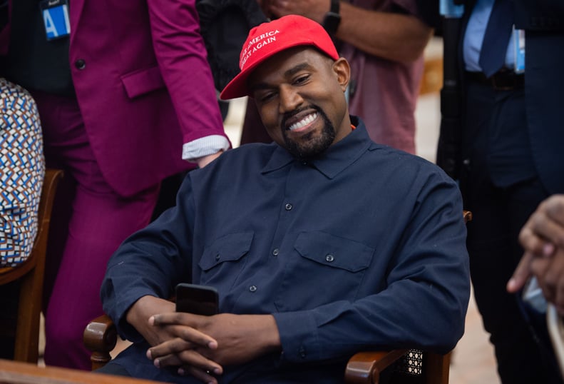 (Files) in this file photo rapper Kanye West speaks during his meeting with US President Donald Trump in the Oval Office of the White House in Washington, DC, on October 11, 2018. - Kanye West, the entertainment mogul who urges listeners in one song to 