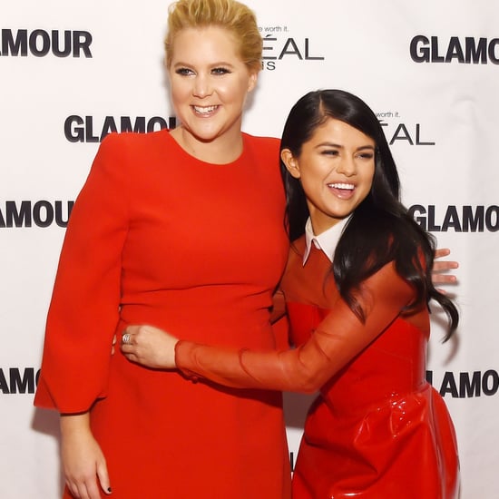 Amy Schumer and Selena Gomez at the Glamour Awards 2015