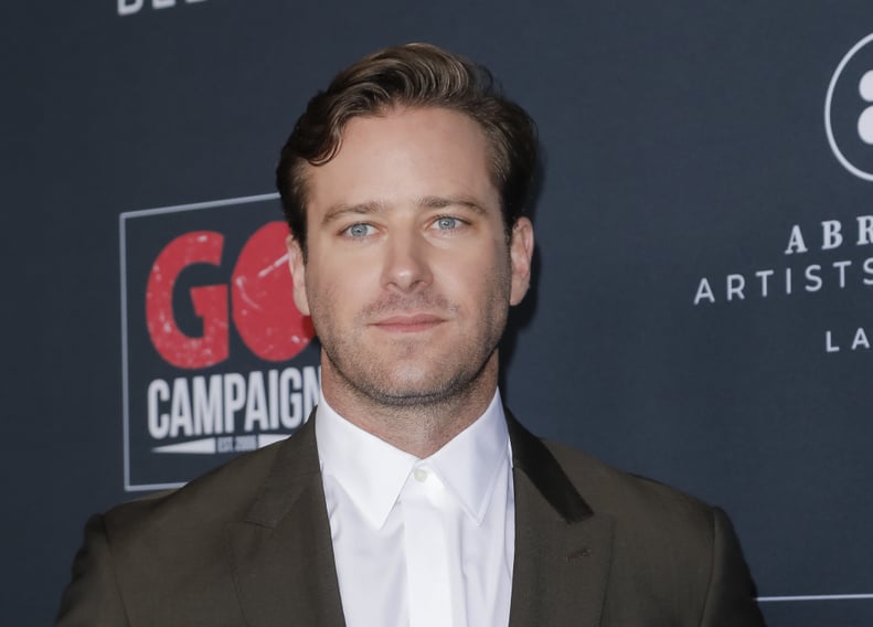 LOS ANGELES, CALIFORNIA - NOVEMBER 16: Armie Hammer attends the Go Campaign's 13th Annual Go Gala at NeueHouse Hollywood on November 16, 2019 in Los Angeles, California. (Photo by Tibrina Hobson/WireImage)
