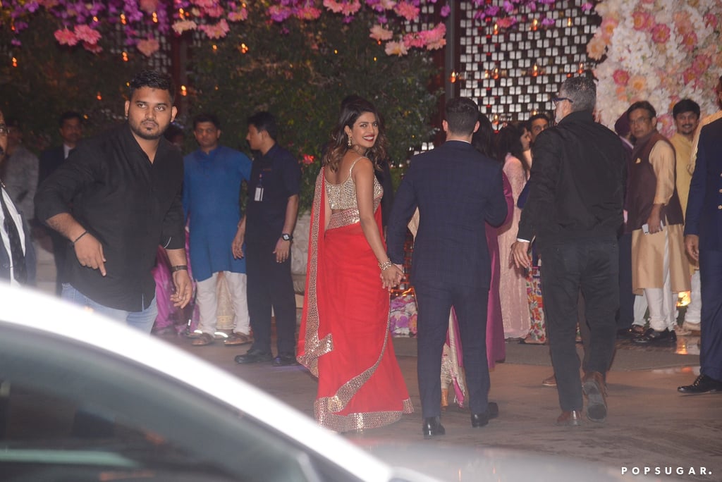 Nick Jonas and Priyanka Chopra at a Party in India June 2018