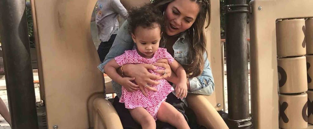 Chrissy Teigen Gets Shamed For Going Down a Slide With Luna