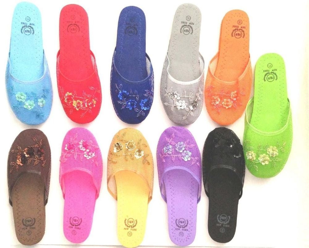 Set of 6 Chinese Mesh Slippers ($20 