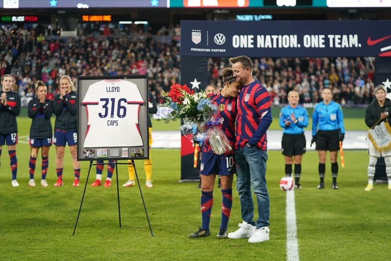 Carli Lloyd Celebrates Her Last USWNT Match With Family