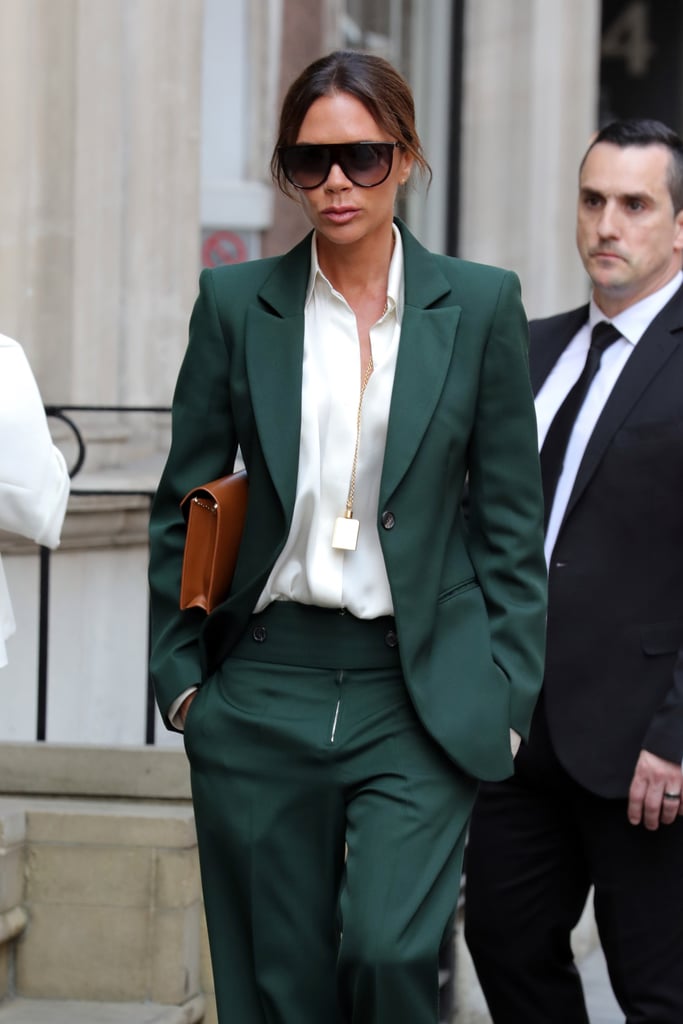 Victoria Beckham's Green Suit