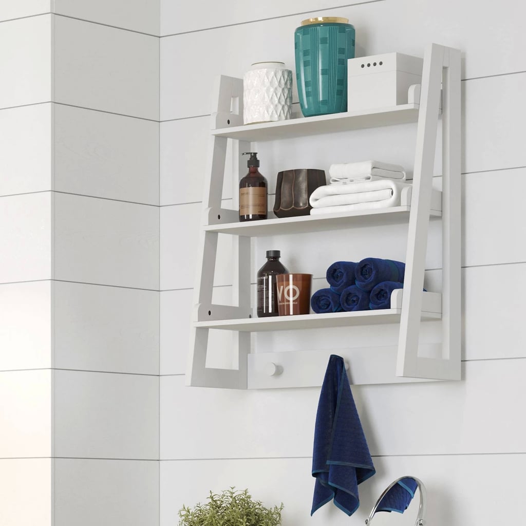 wall mounted bathroom shelves