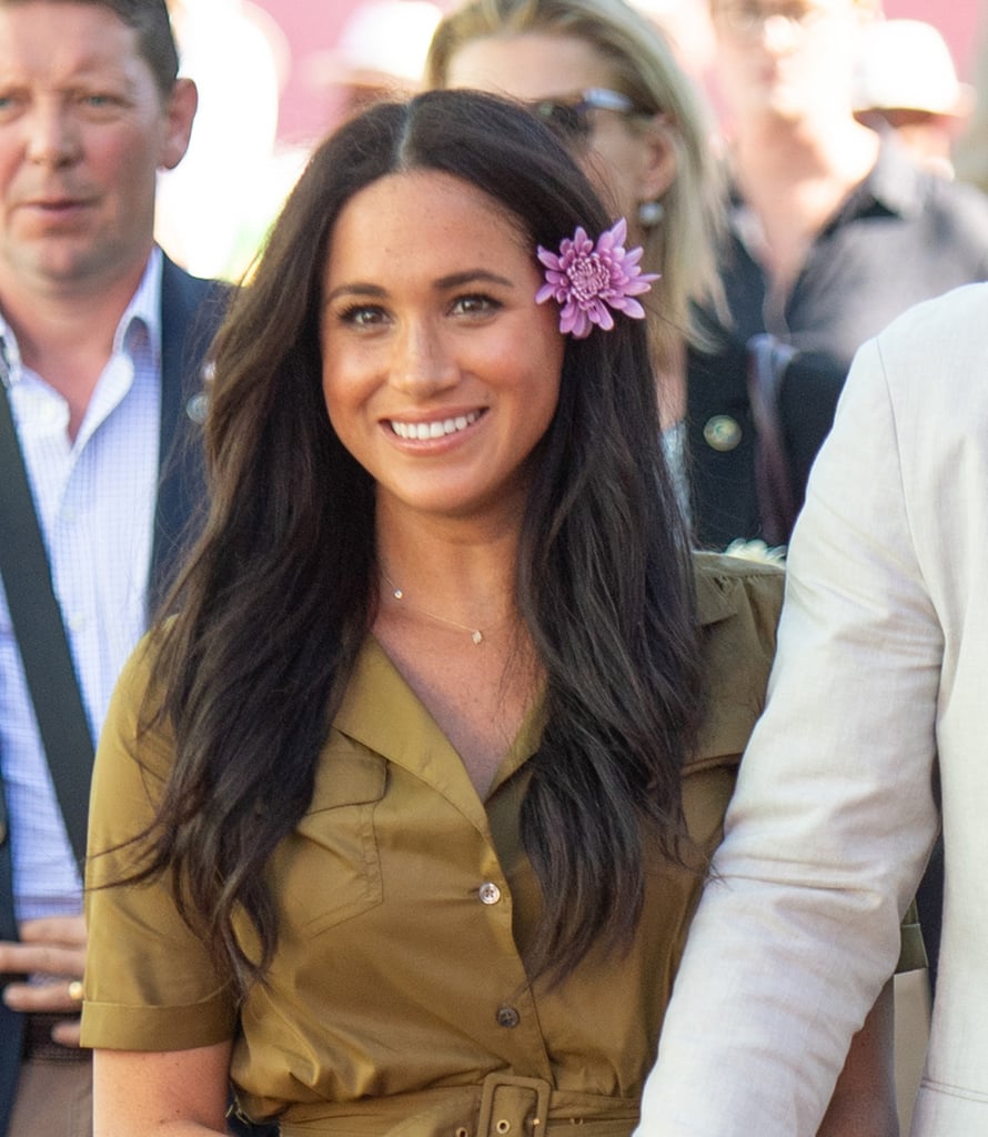 Meghan Markle's Flower Hair Accessory in South Africa, 2019