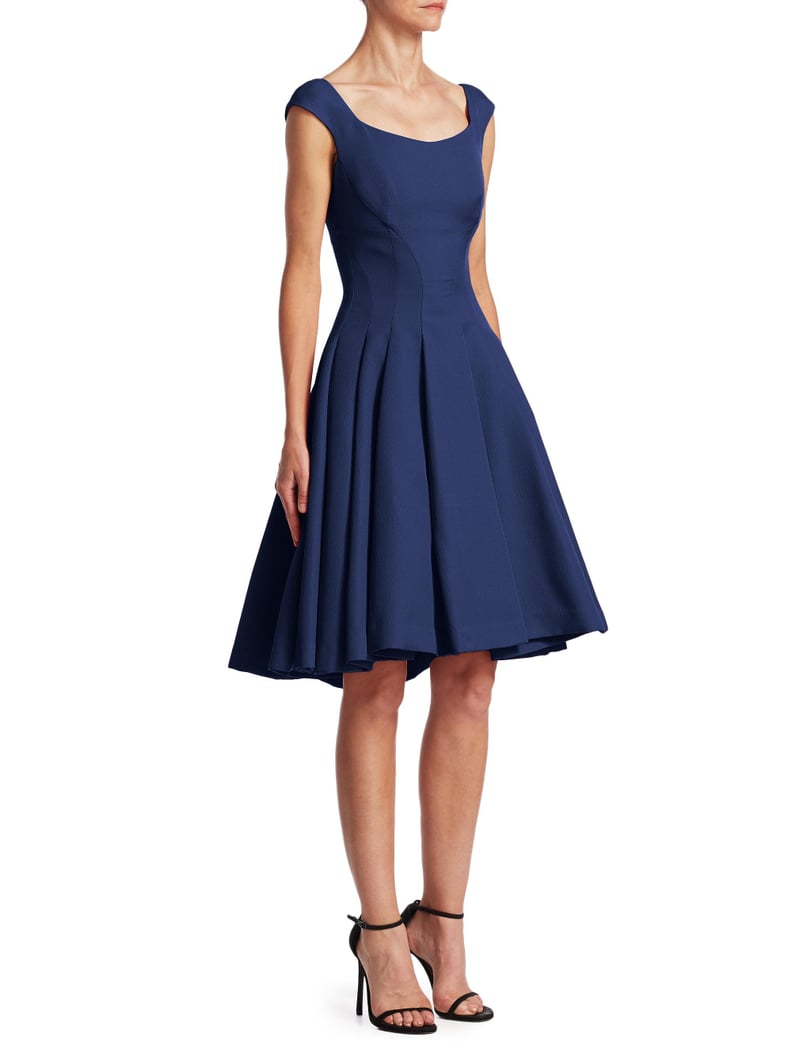 Zac Posen Pleated A-Line Dress