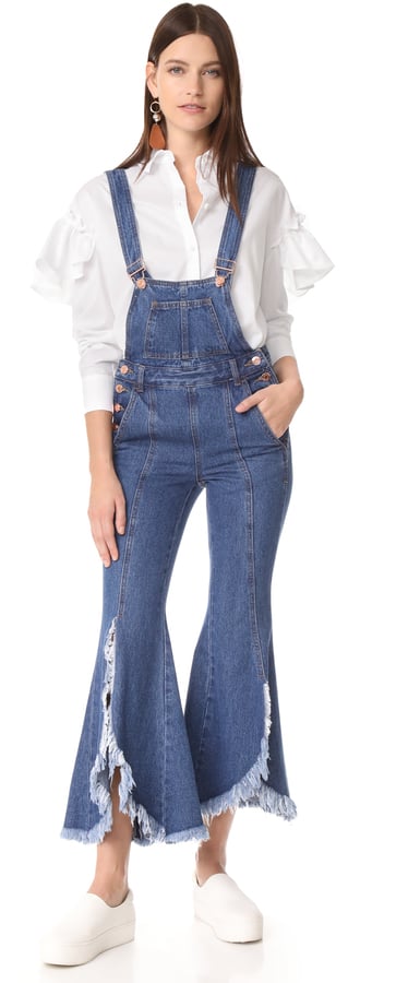 Sjyp Cutoff Denim Overalls