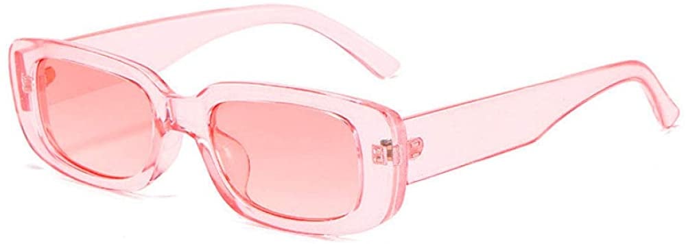 A '90s Find: Dollger Retro Y2K Pink Rectangle Sunglasses