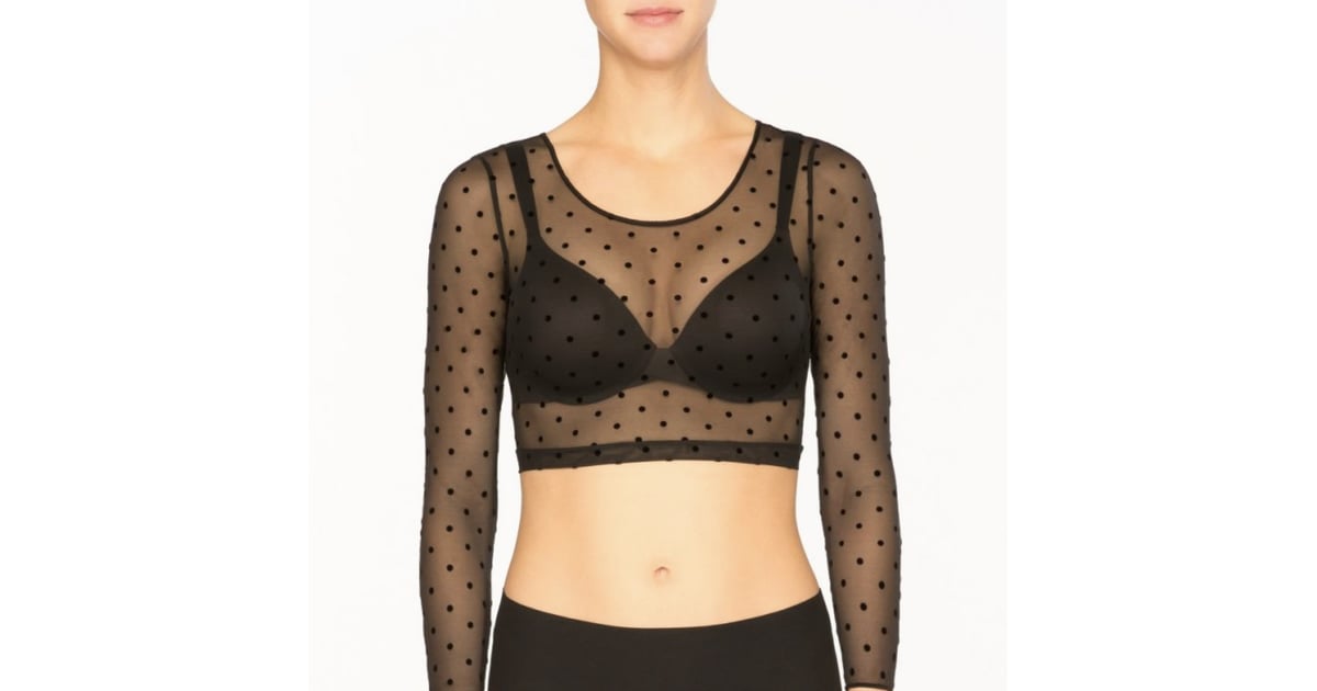 spanx sheer crop top