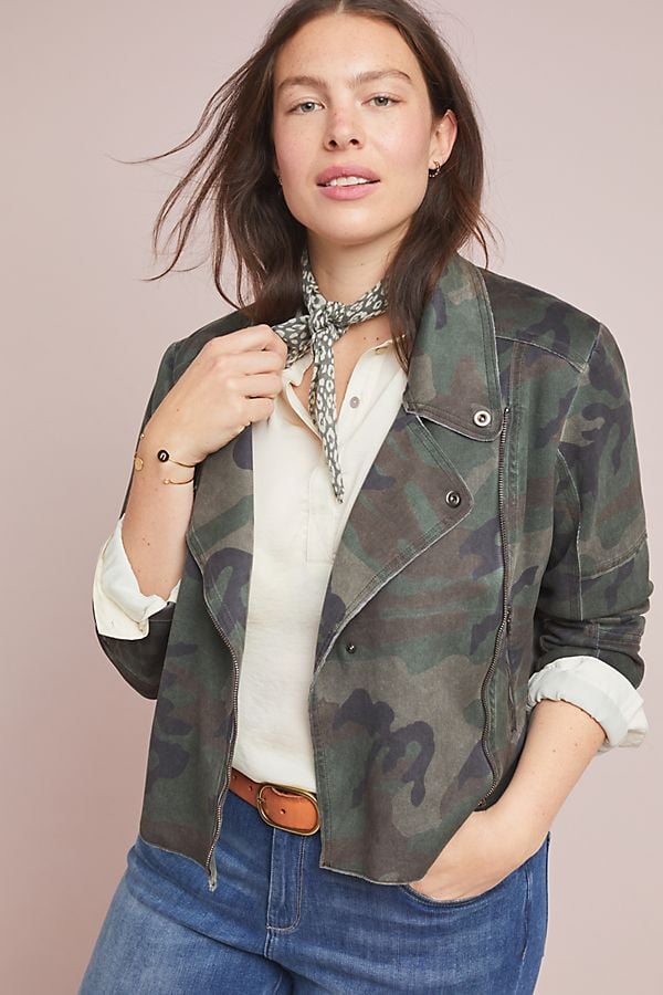 Marrakech Camo Moto Jacket Anthropologie s New Line For Curvy