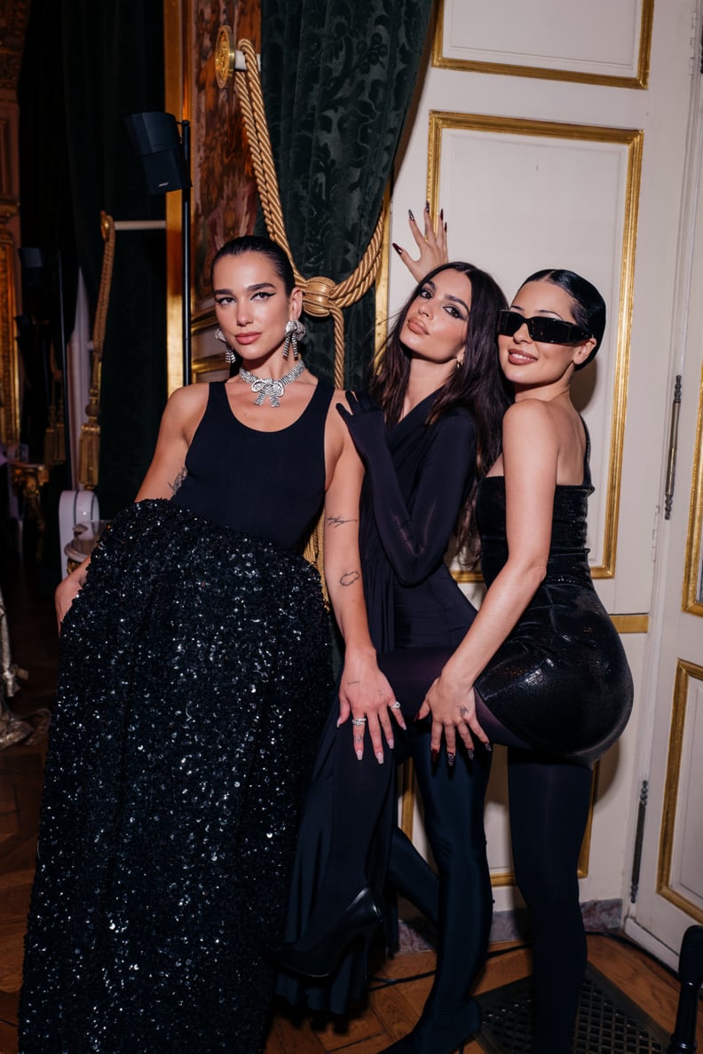 Dua Lipa, Emily Ratajkowski, and Alexa Demie at the Balenciaga Couture Dinner