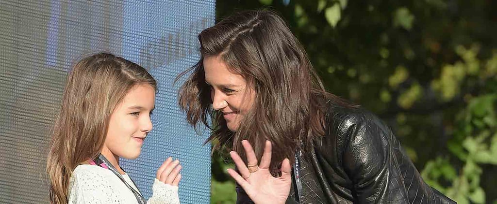 Katie Holmes and Suri Cruise at the Global Citizen Festival