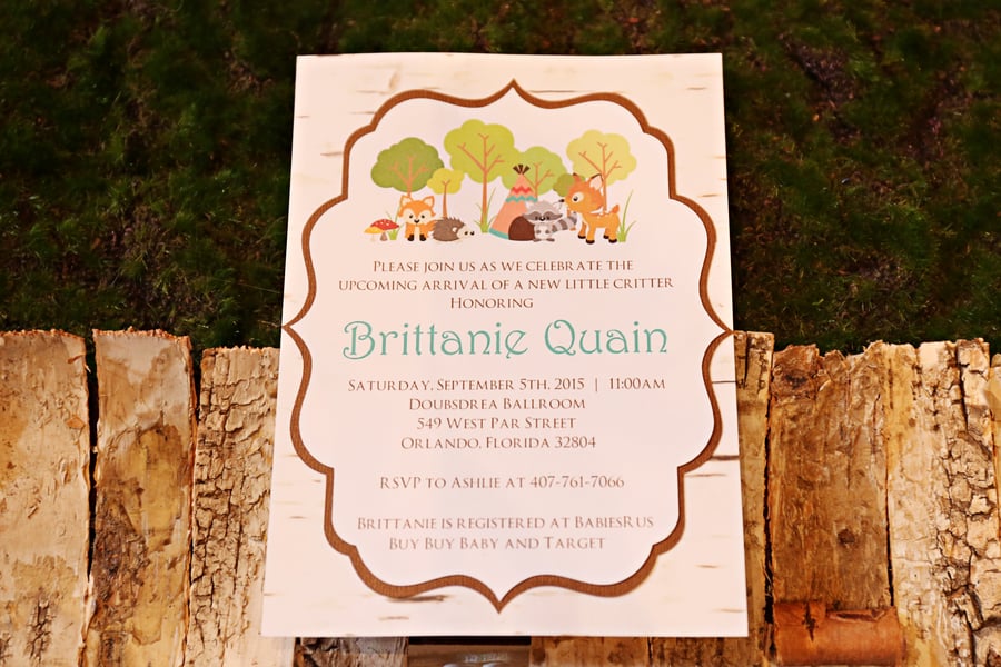 Shabby Chic Woodlands Baby Shower