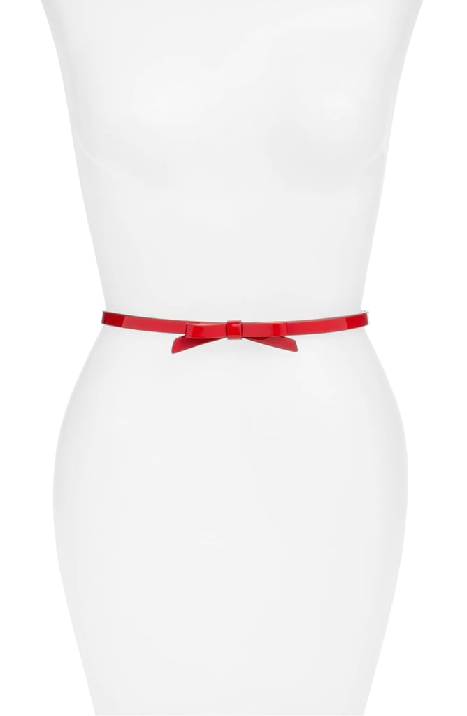 Halogen Patent Bow Belt