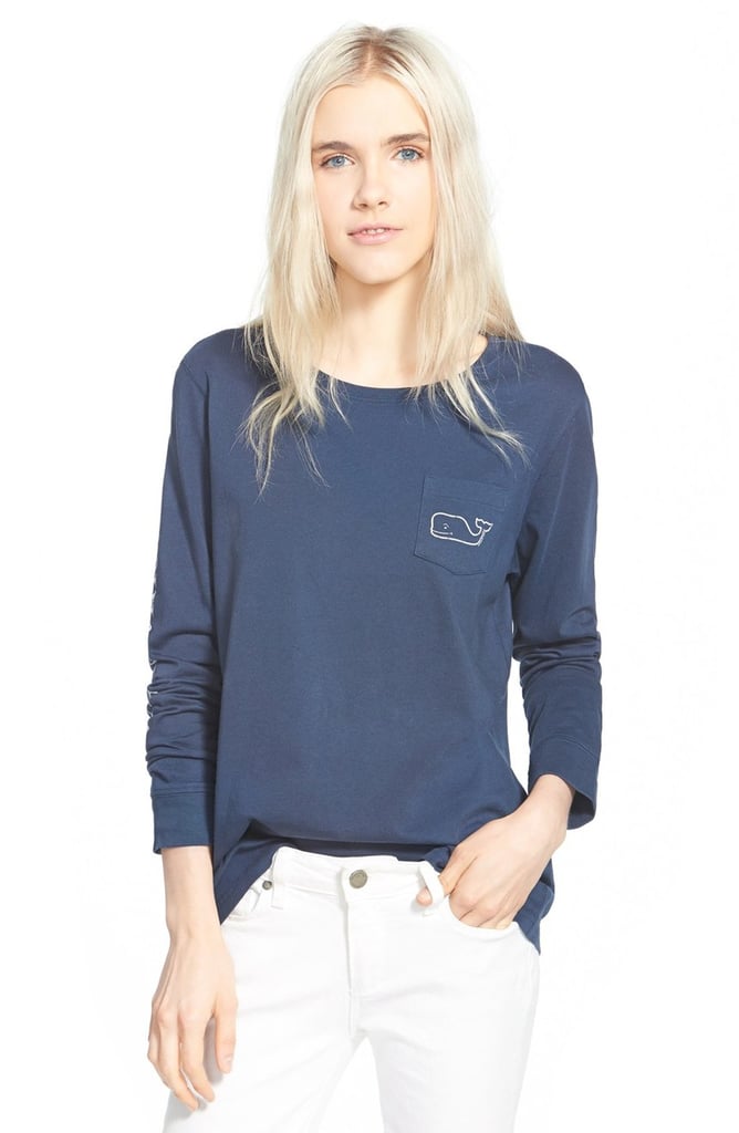 Vineyard Vines Whale Print Long Sleeve Tee ($50)