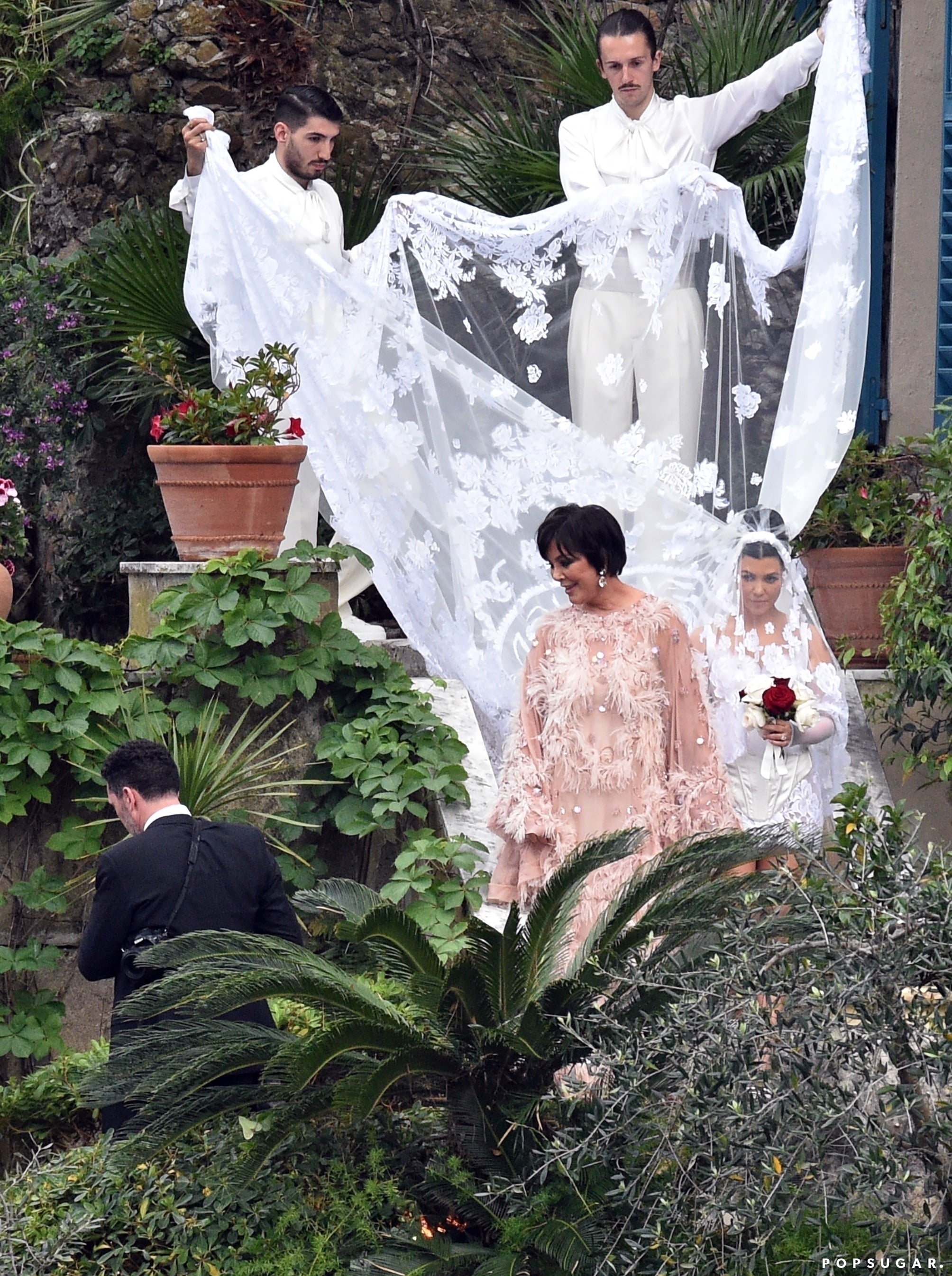 Kourtney Kardashian and Travis Barker Italian Wedding Photos