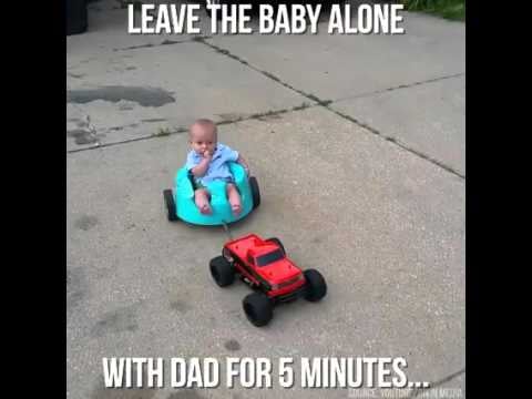 This dad who was left alone with his son for five minutes.