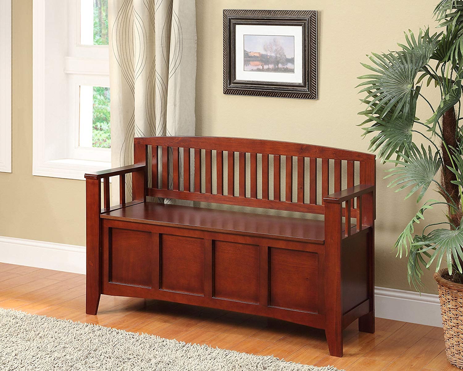 Linon home 2025 decor storage bench