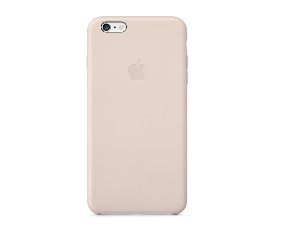 Soft pink leather case ($49)